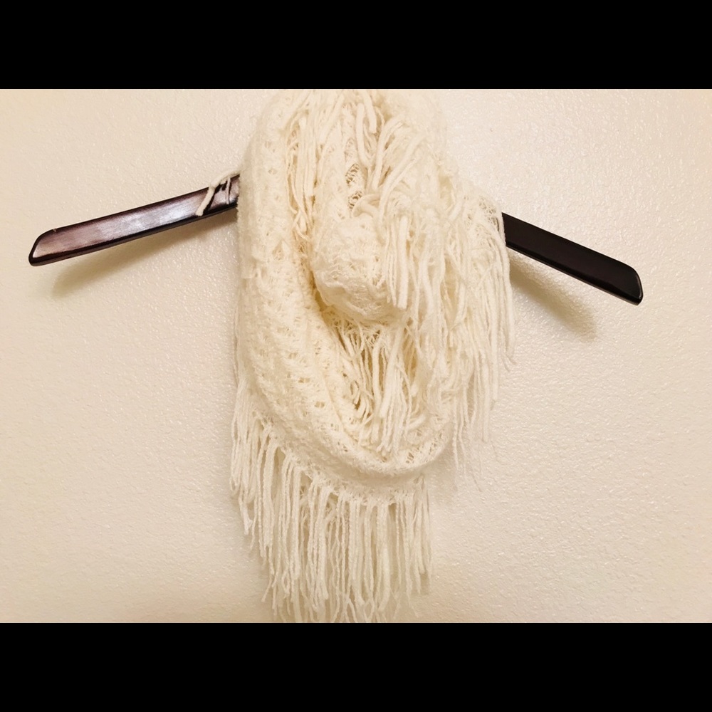 Soft Ivory Infinity Scarf